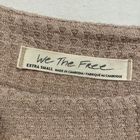 Free People We the Free North Shore Thermal Top in Sand Size XS - Picture 4 of 11